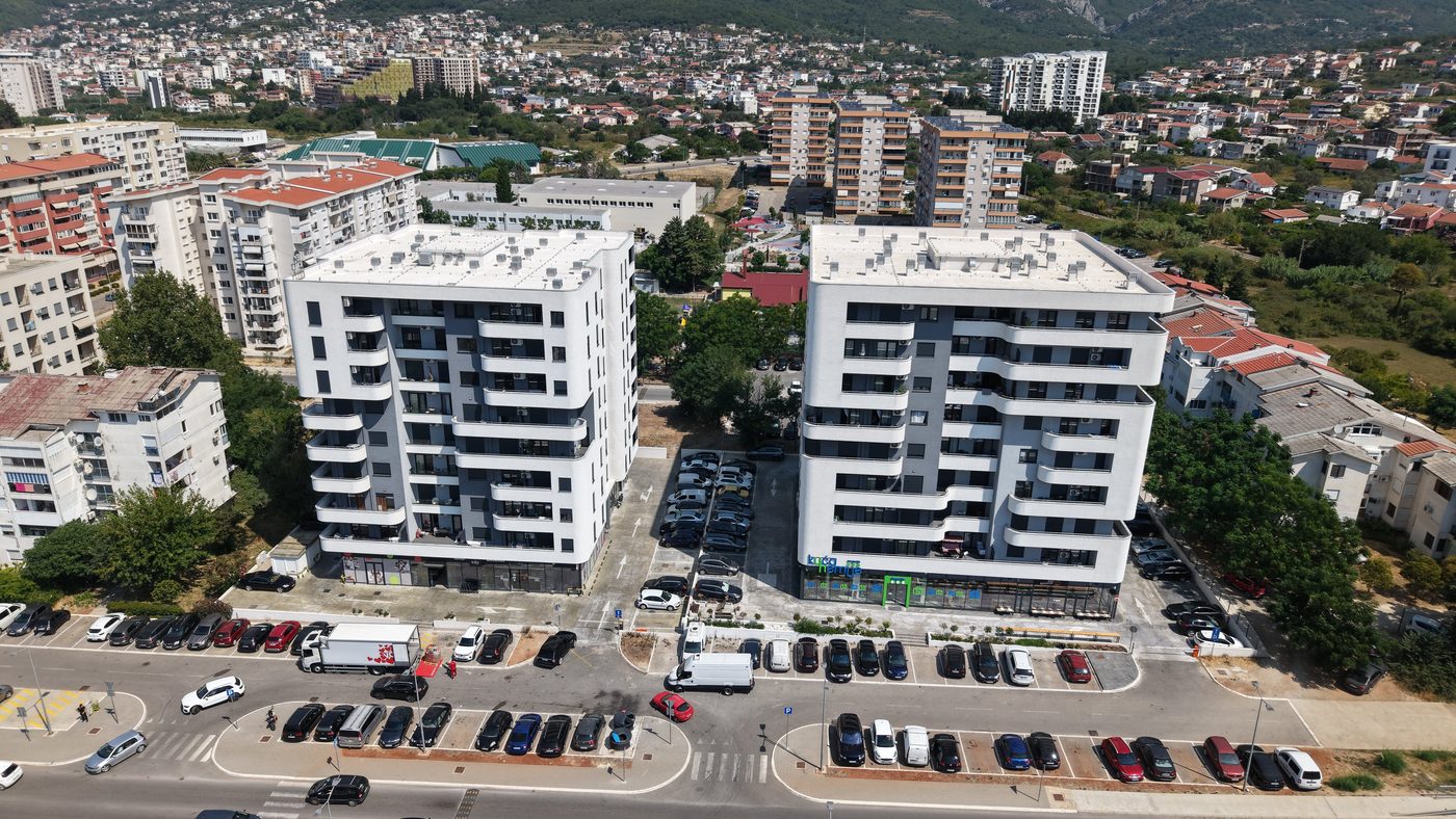 Family Homes — dvije završene stambene zgrade sa marketom u prizemlju, Bar